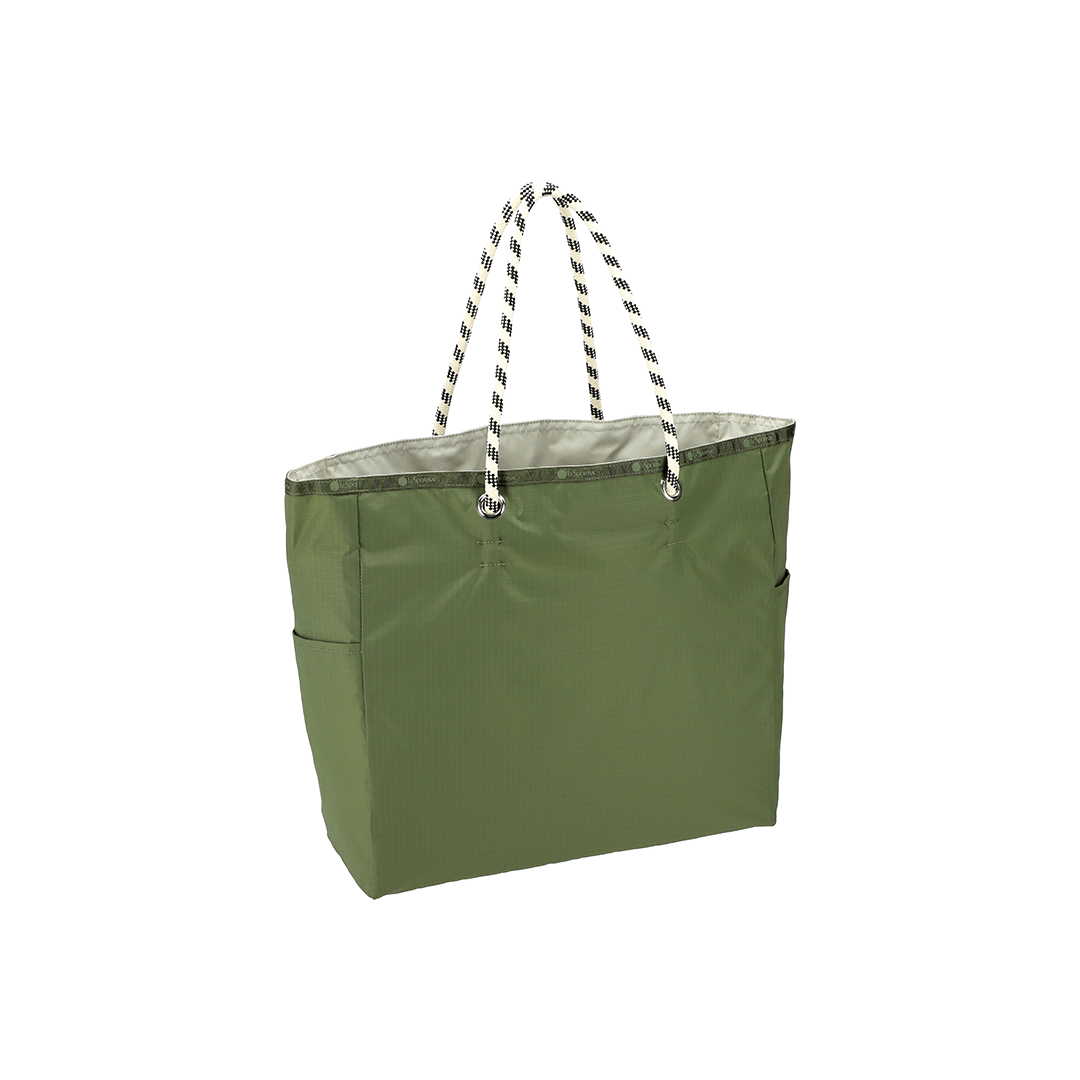 Birch/ Olive Large 2-Way Tote Bag