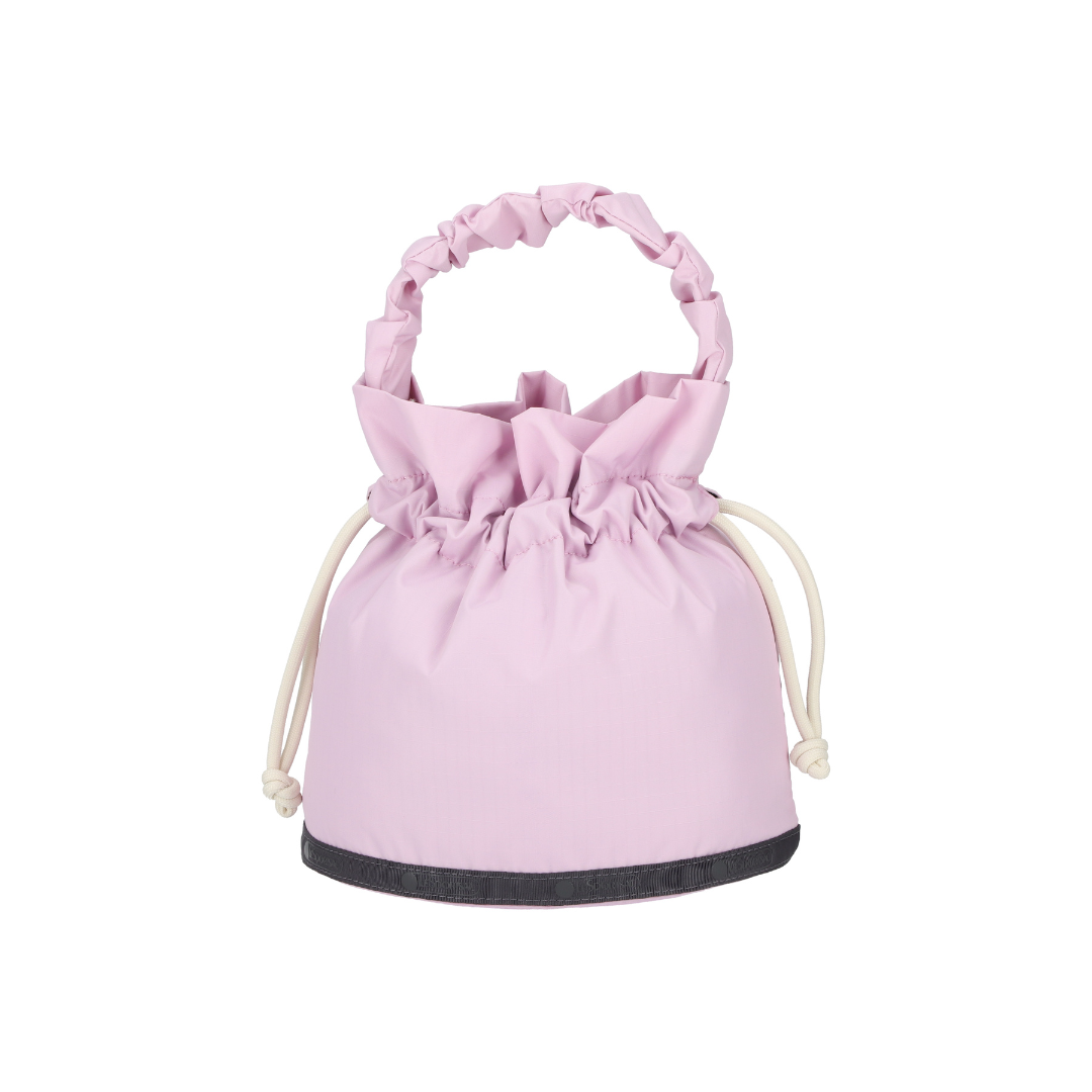 Gather Handle Drawstring Crossbody Lilac/Sandbar Cord