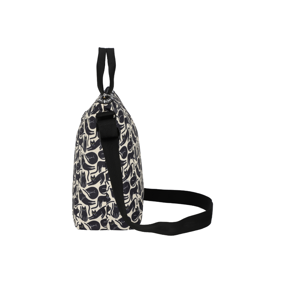 Deluxe Easy Carry Tote Black Cats Silhouette