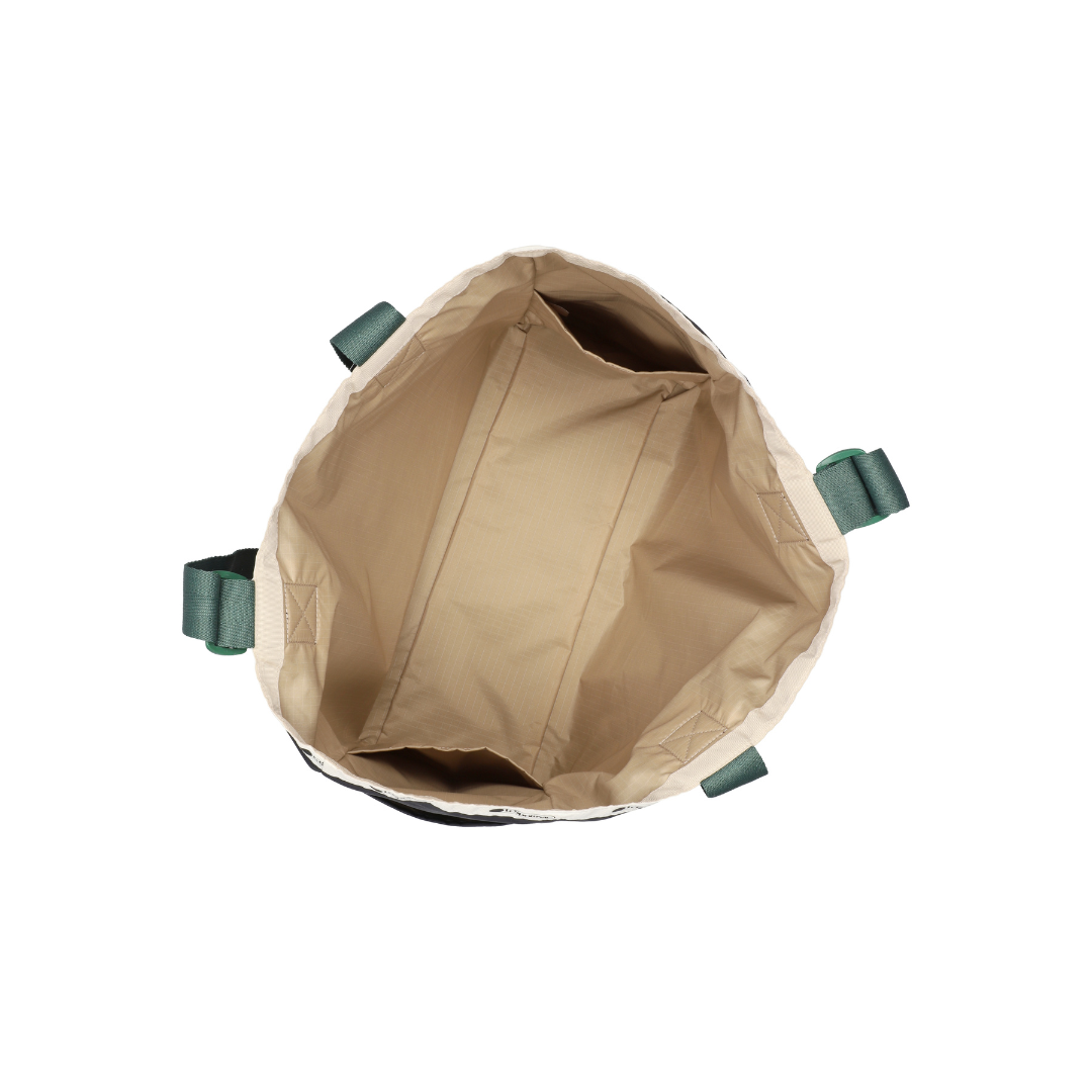 Large Handle Adjustable Tote Deep Sea/Bottle Green Webbing