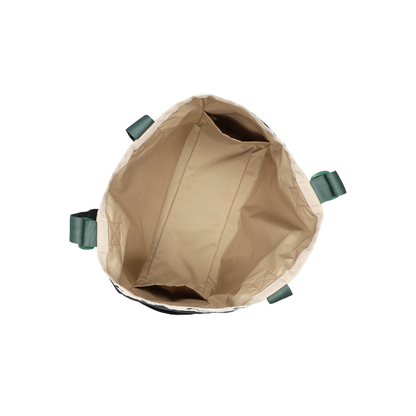 Large Handle Adjustable Tote Deep Sea/Bottle Green Webbing