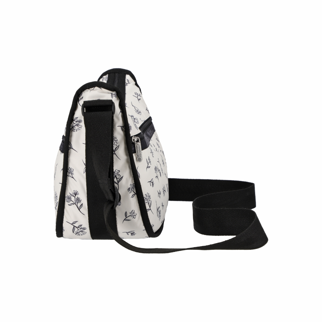 Classic Hobo Ink Sketched Floral Ivory