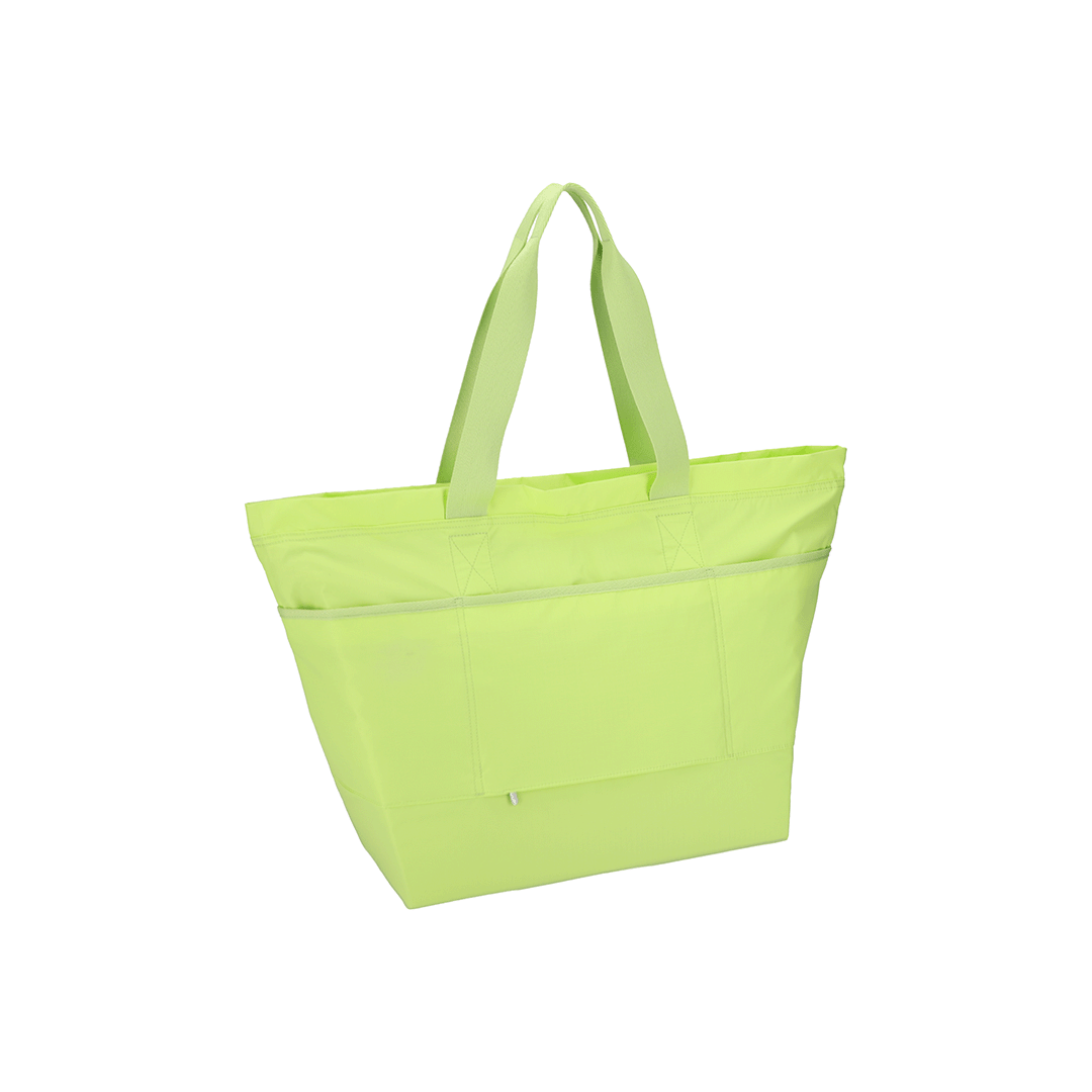 Lime Carlin Zip Top Tote Bag