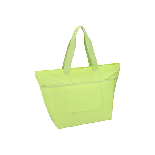 Lime Carlin Zip Top Tote Bag