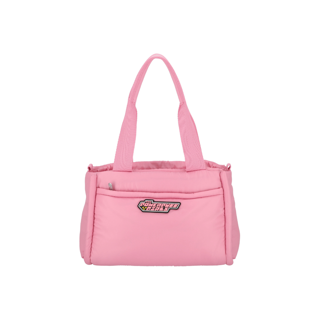 LeSportsac x Powerpuff Girls Puffy Top Handle Tote Pink Sheen