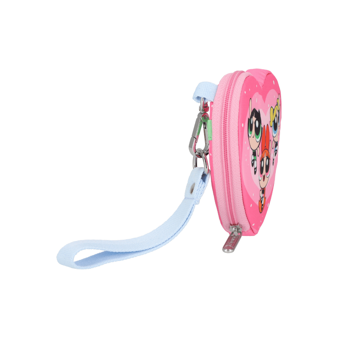 LeSportsac x Powerpuff Girls Heart Wristlet Ppg Pink Heart
