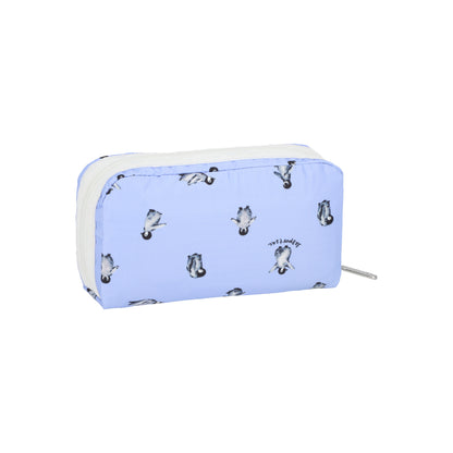 Rectangular Cosmetic Petite Penguins White