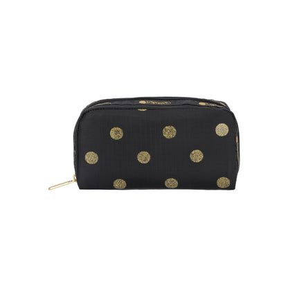 Rectangular Cosmetic Gold Glitter Dots