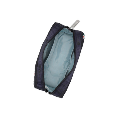 Rectangular Cosmetic Floral Lattice Embroidery