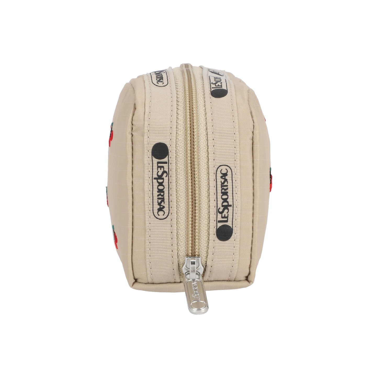 Rectangular Cosmetic Cherry Embroidery