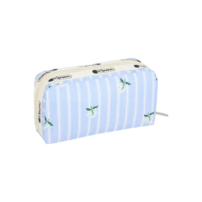 Rectangular Cosmetic Jasmine Stripe