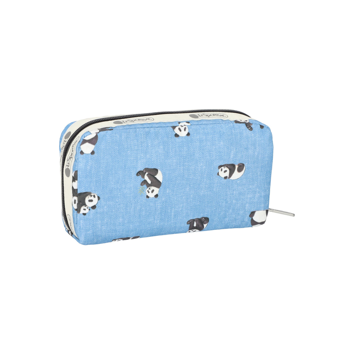 Rectangular Cosmetic Relaxing Panda Indigo