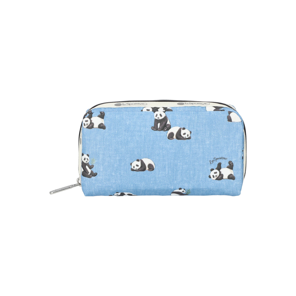Rectangular Cosmetic Relaxing Panda Indigo