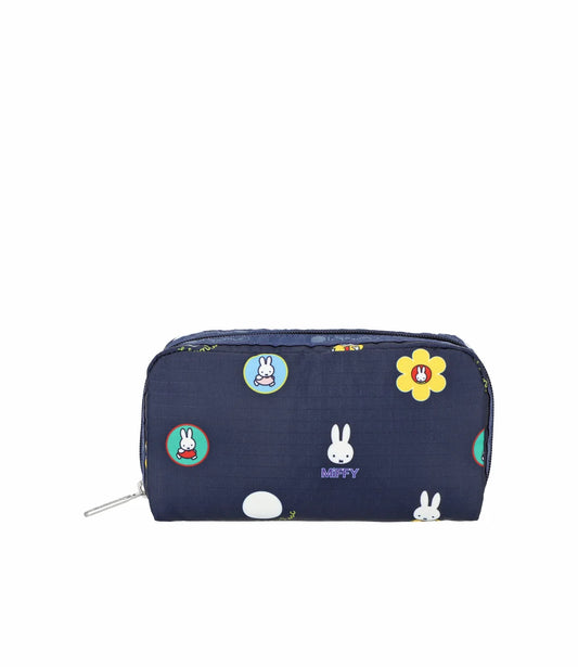 Lesportsac x Miffy Rectangular Cosmetic Miffy Navy Polka Dot Acc