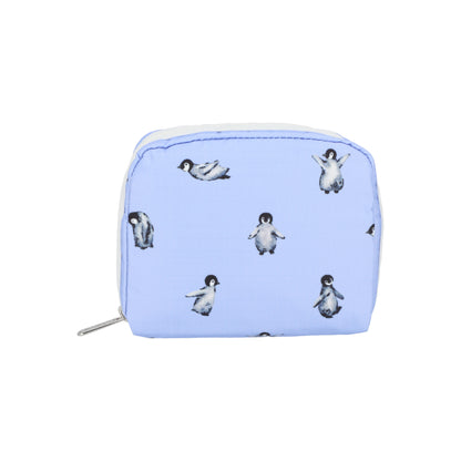 Square Cosmetic Petite Penguins White
