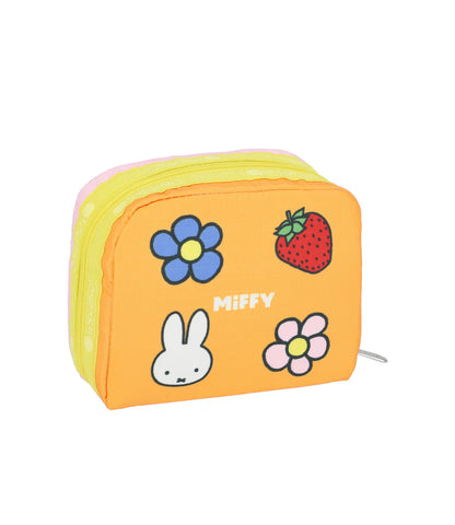 LeSportsac x Miffy Square Cosmetic Miffy Pink/Orange
