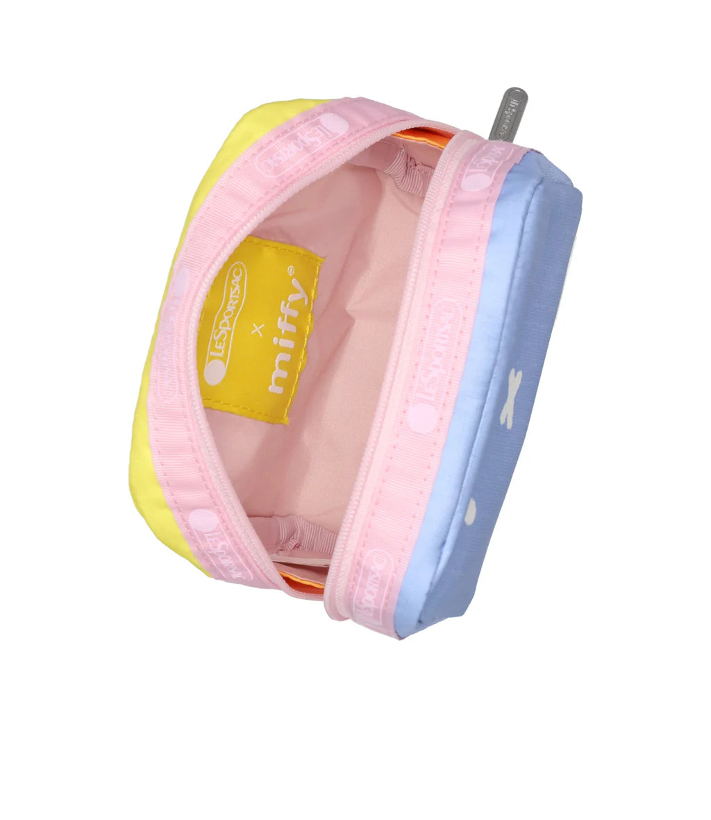 LeSportsac x Miffy Square Cosmetic Miffy Blue/Yellow