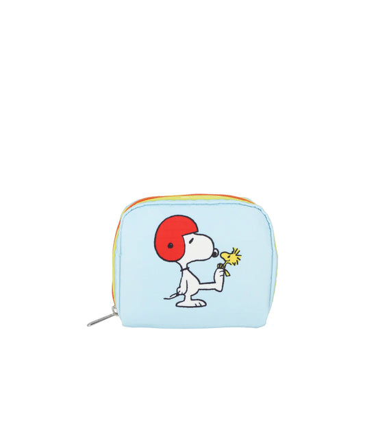 LeSportsac x Peanuts Square Cosmetic Peanuts Snoopy