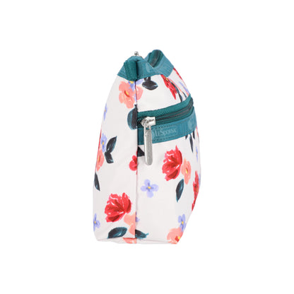 Painterly Floral Cosmetic Clutch