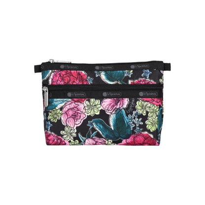 Cosmetic Clutch Painted Blooms