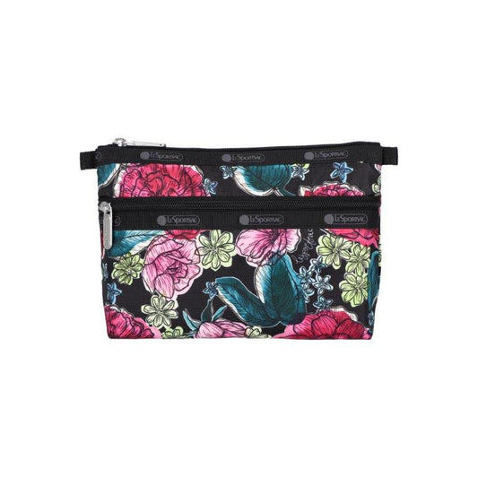 Cosmetic Clutch Painted Blooms