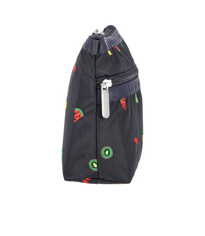 Cosmetic Clutch Mixed Fruit Embrodiery