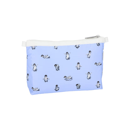 Cosmetic Clutch Petite Penguins White