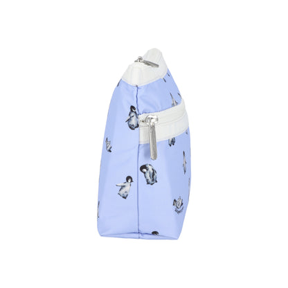 Cosmetic Clutch Petite Penguins White