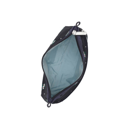 Cosmetic Clutch Floral Lattice Embroidery