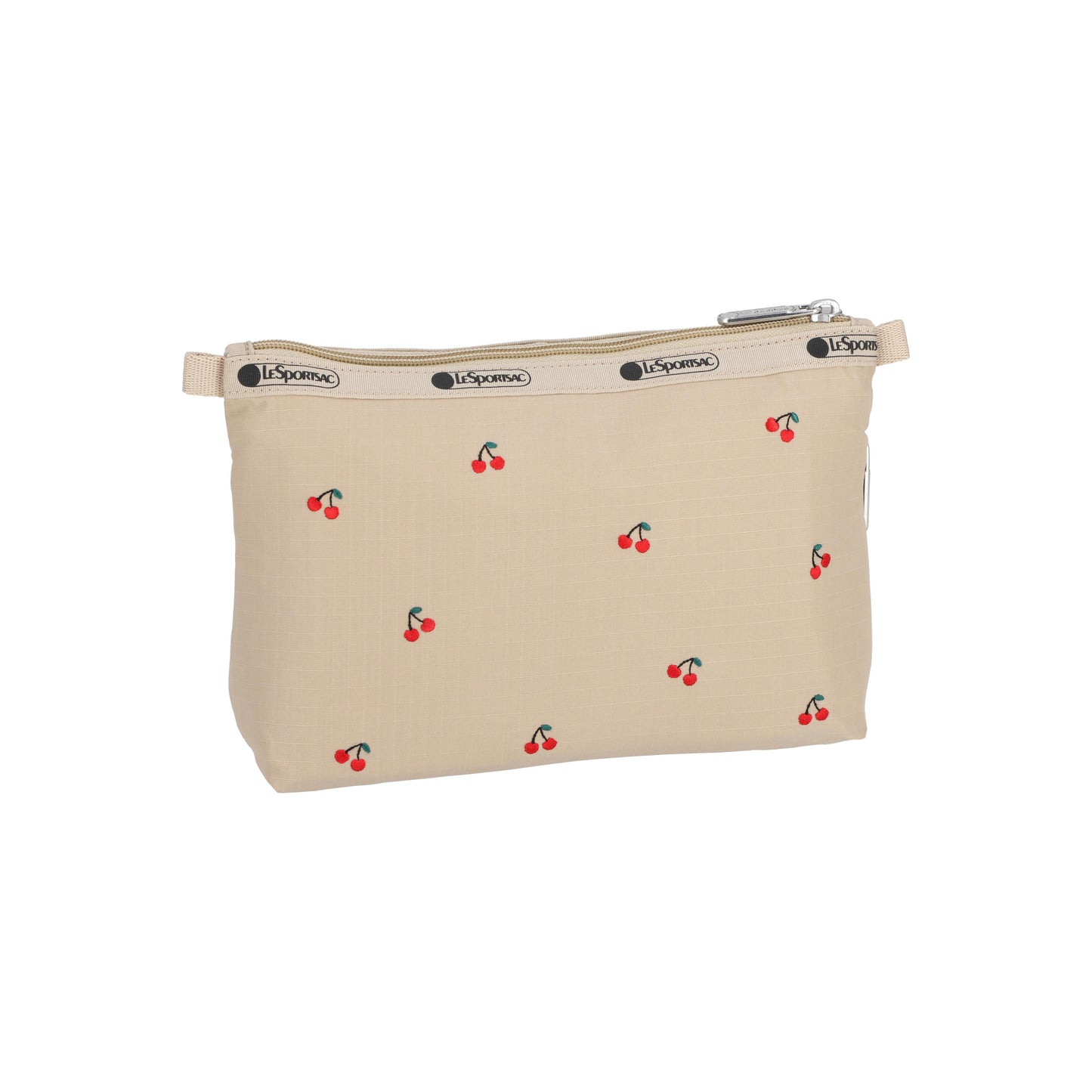 Cosmetic Clutch Cherry Embroidery