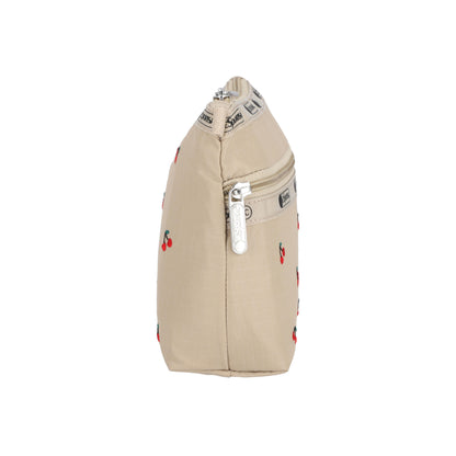 Cosmetic Clutch Cherry Embroidery