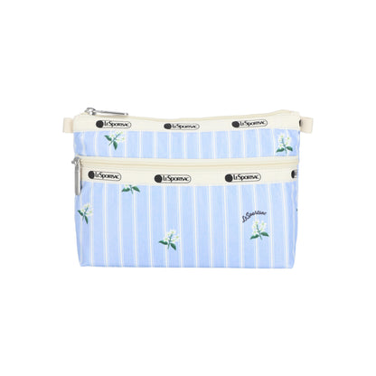 Cosmetic Clutch Jasmine Stripe