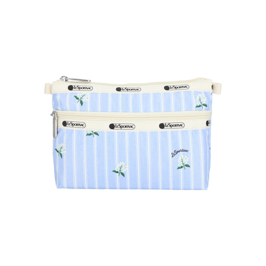 Cosmetic Clutch Jasmine Stripe