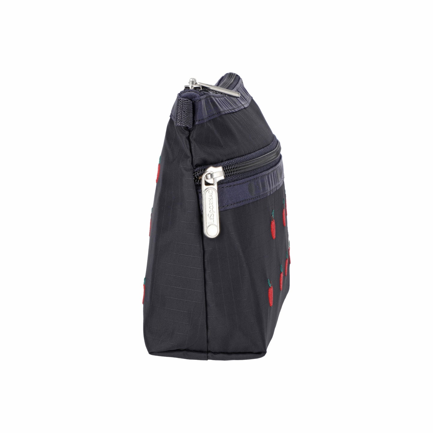 Cosmetic Clutch Red Apple Embroidery