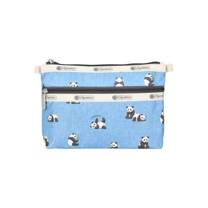 Cosmetic Clutch Relaxing Panda Indigo