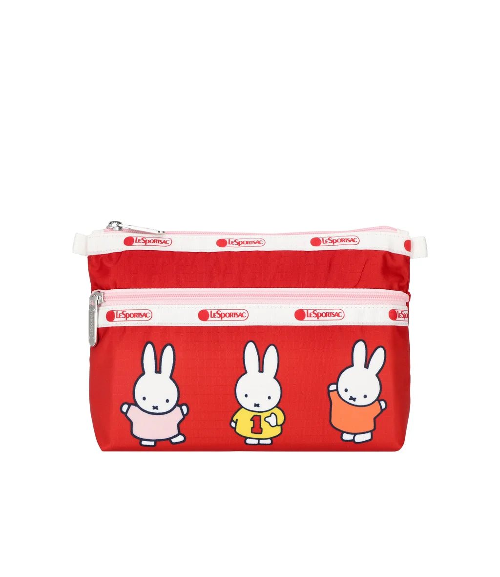Lesportsac x Miffy Cosmetic Clutch Miffy And Friends Red