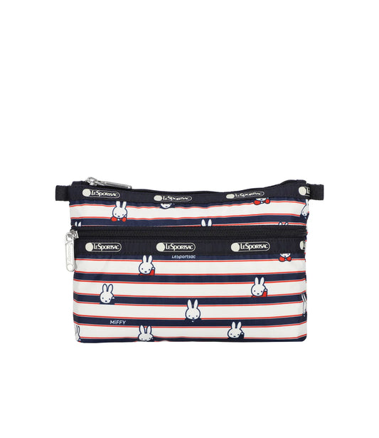 Miffy Allover Stripes Cosmetic Clutch