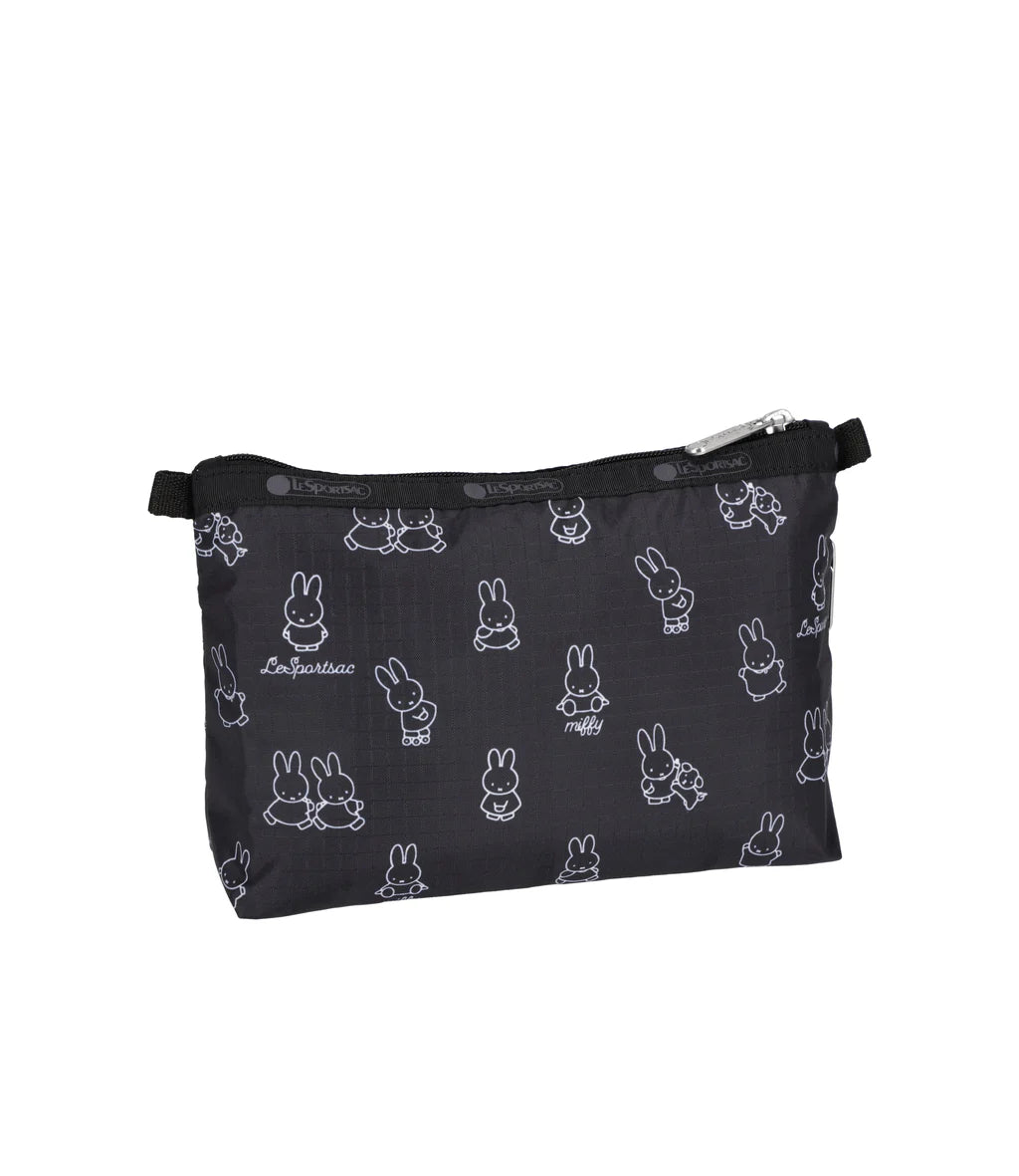 Miffy Black Stencil Cosmetic Clutch