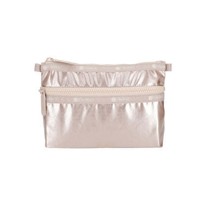 Cosmetic Clutch Rose Gold Shine