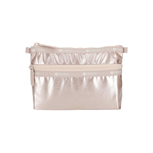 Cosmetic Clutch Rose Gold Shine