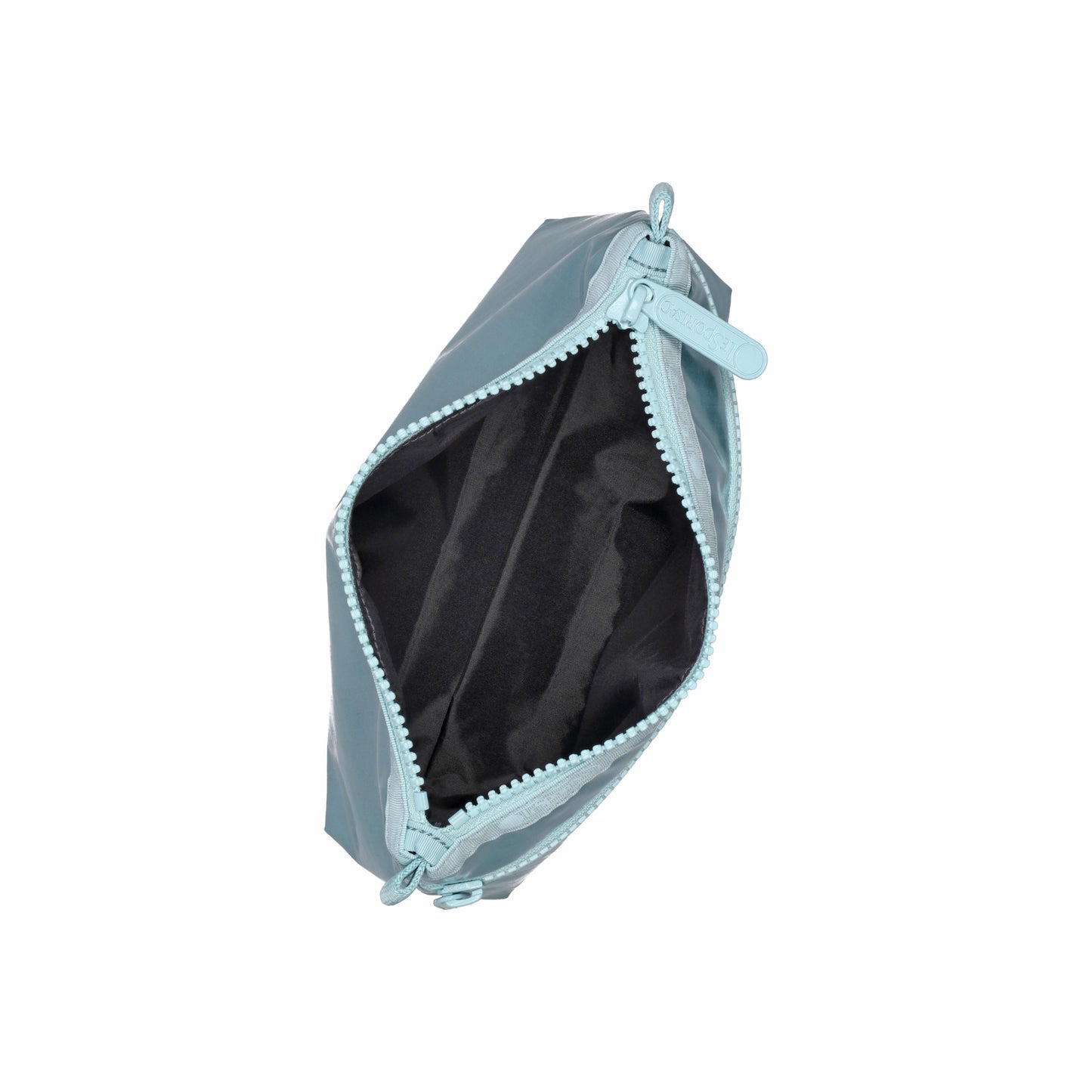 Cosmetic Clutch Aqua Blue Shine