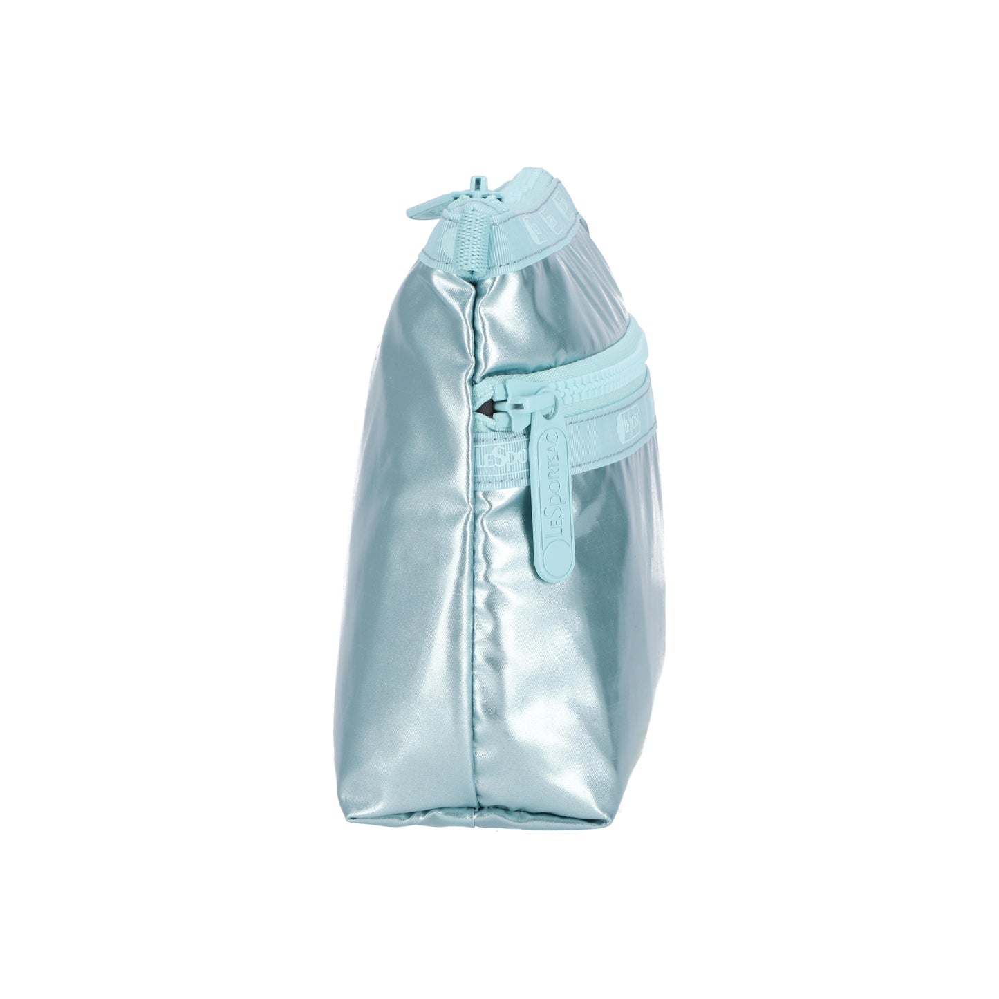 Cosmetic Clutch Aqua Blue Shine