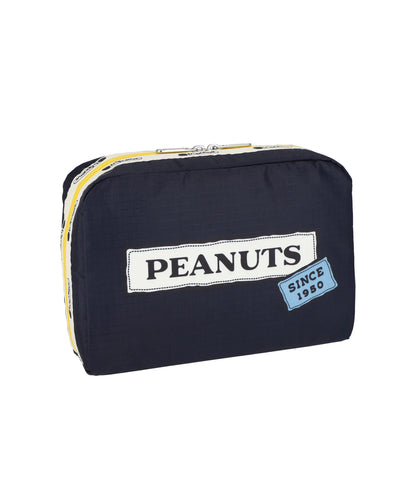 LeSportsac x Peanuts  Extra Large Rectangle Cosmetic Peanuts Patchwork