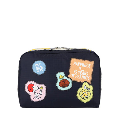 LeSportsac x Peanuts  Extra Large Rectangle Cosmetic Peanuts Patchwork