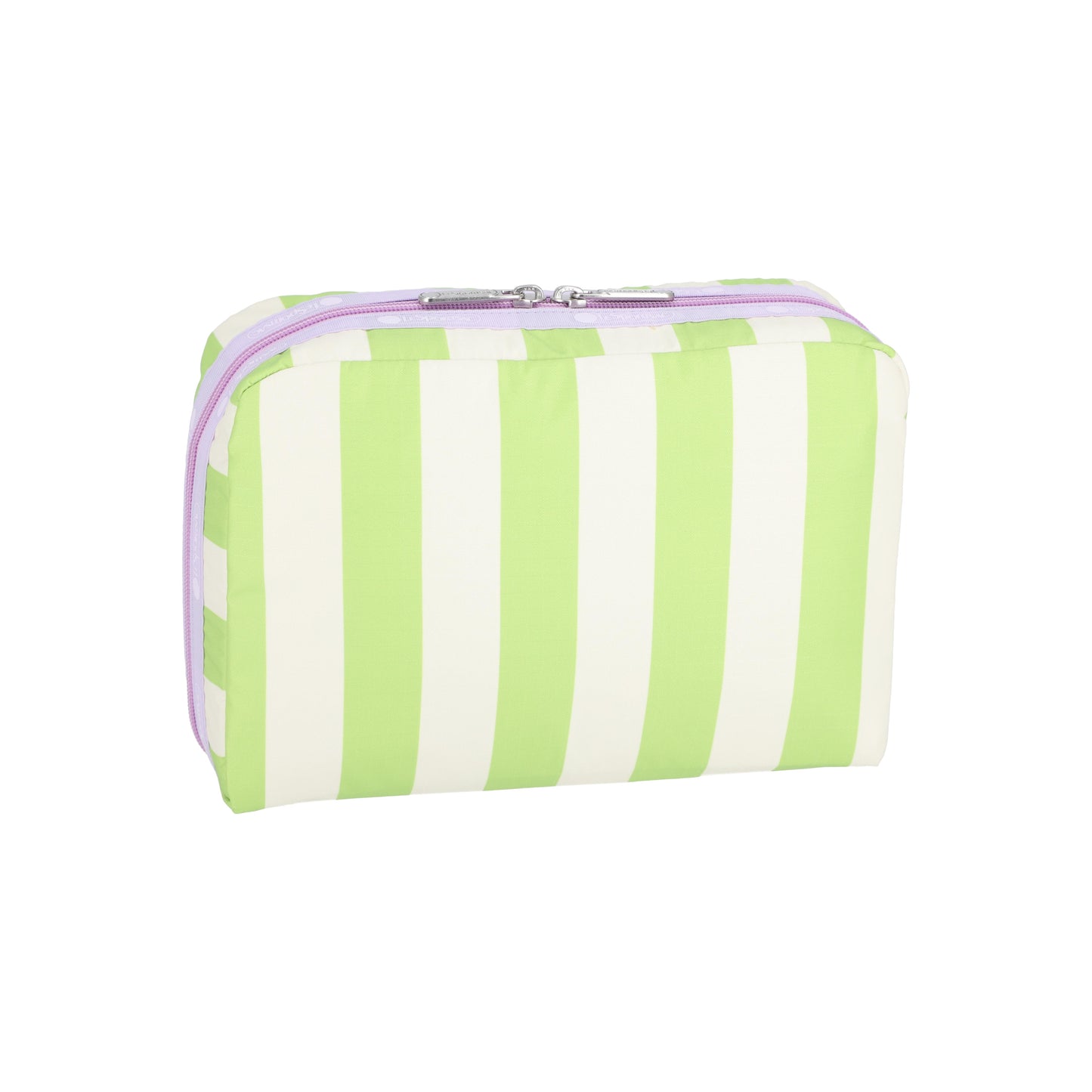 Extra Large Rectangular Cosmetic Pastel Stripes