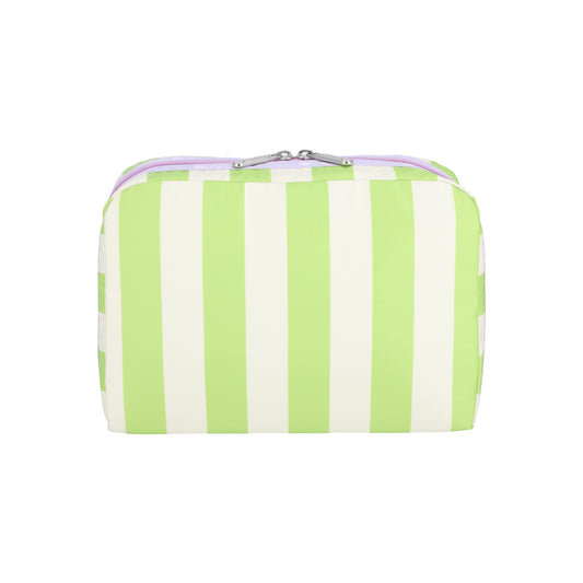 Extra Large Rectangular Cosmetic Pastel Stripes