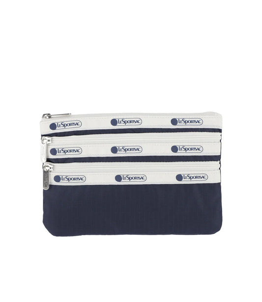 3-Zip Cosmetic Spectator Deep Blue