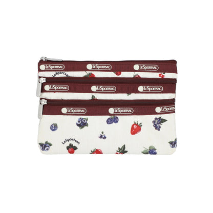 3-Zip Cosmetic Berry Mellow Acc