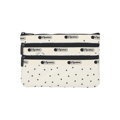 3-Zip Cosmetic Playful Dots