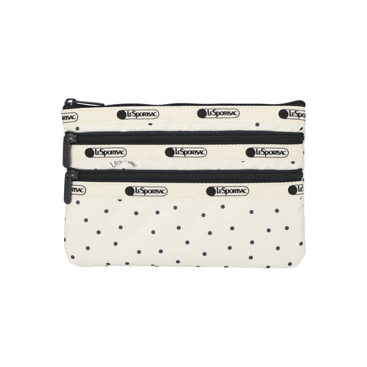 3-Zip Cosmetic Playful Dots